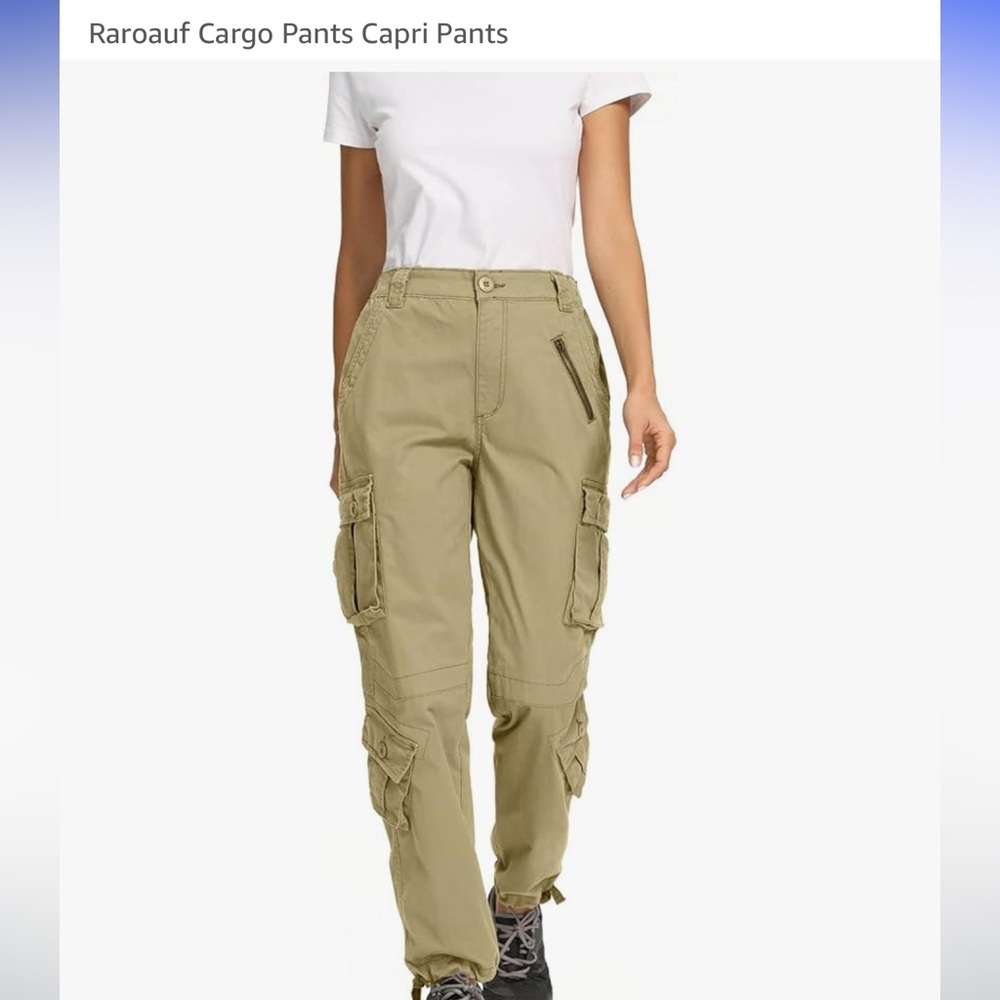Women's Cargo Pants in Tan